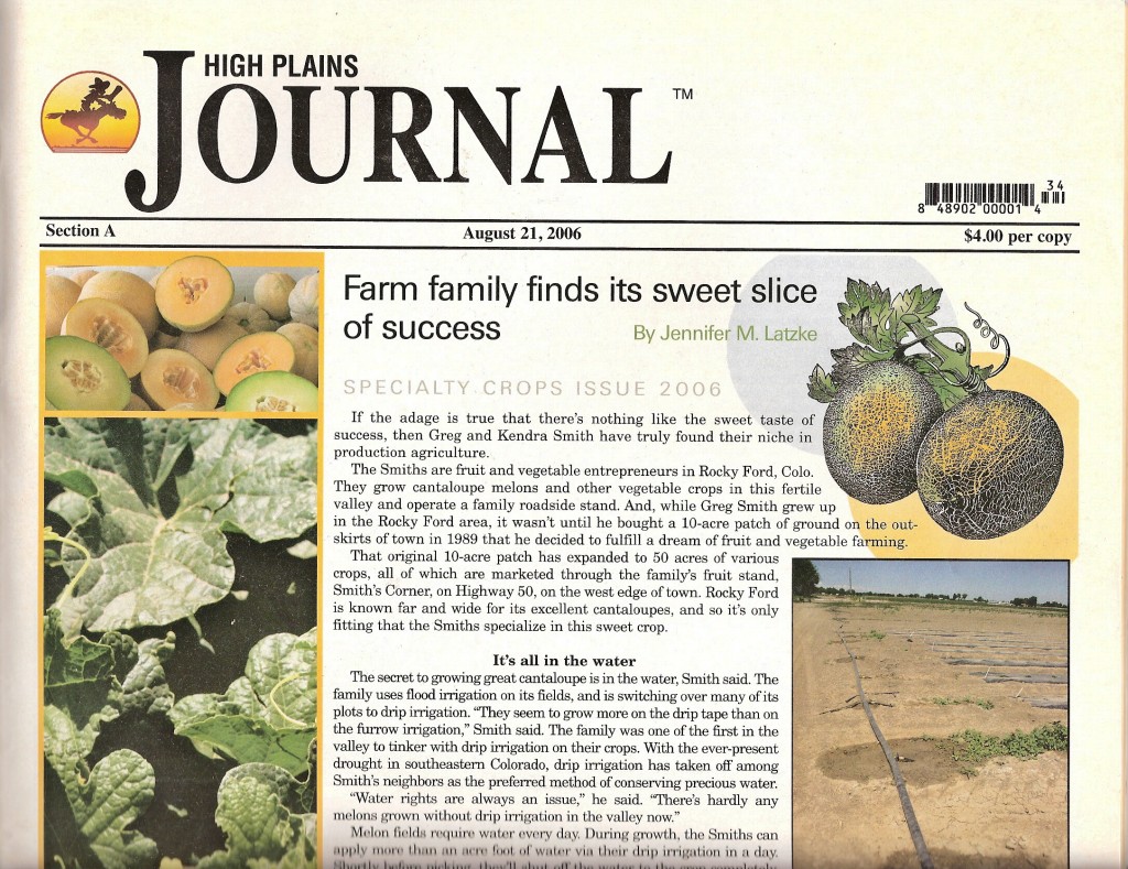 In the News Smith Farms HOME GROWN ROCKY FORD MELONS, ROCKY FORD